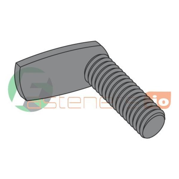 Newport Fasteners Weld Screw, #8-32, 3/4 in, Flat 90 Deg. Spade, Steel, Plain Finish, 1000 PK 330941